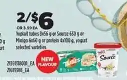 Real Canadian Superstore Yoplait Tubes, Source, Minigo, Protein Yogurt offer