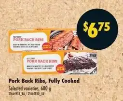 No Frills Pork Back Ribs, Fully Cooked offer