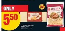 No Frills PC Cheese Bars or Shreds offer