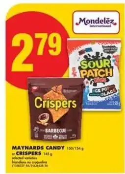 No Frills MAYNARDS CANDY or CRISPERS offer