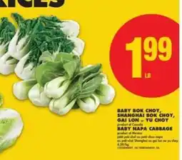 No Frills BABY BOK CHOY, SHANGHAI BOK CHOY, GAI LON, YU CHOY offer