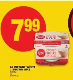No Frills CJ INSTANT WHITE or BROWN RICE offer
