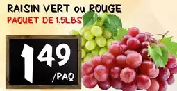 Marche Salaberry RAISIN VERT OU ROUGE offer