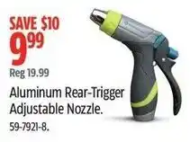 Canadian Tire Yardworks aluminum rear trigger adjustable nozzle offer