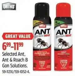Canadian Tire Ortho selected ant, ant & roach b gon solutions offer