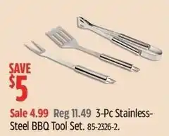 Canadian Tire Master chef stainless steel BBQ tool set offer