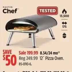 Canadian Tire Master chef pizza oven offer
