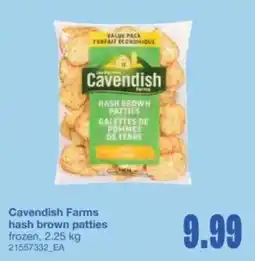 Wholesale Club Cavendish farms hash brown patties offer