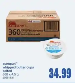 Wholesale Club Sunspun whipped butter cups salted offer