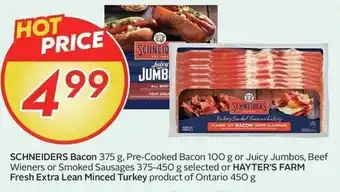 Sobeys Schneiders bacon offer
