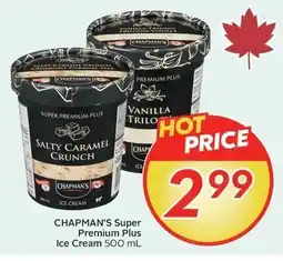 Sobeys Chapman's super premium plus ice cream offer