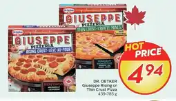 Sobeys Dr. Oetker giuseppe rising or thin crust pizza offer