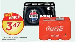 Sobeys Coca-cola or pepsi soft drinks offer