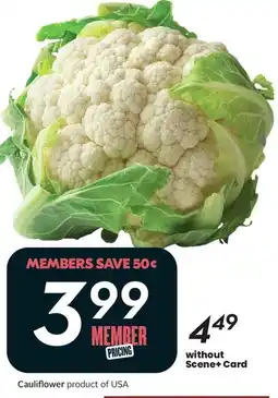 Sobeys Cauliflower offer