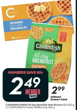 Sobeys Cavendish farms all-day breakfast hash browns offer