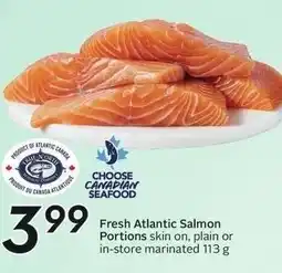 Sobeys Fresh atlantic salmon portions offer
