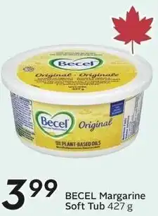 Sobeys Becel margarine soft tub offer