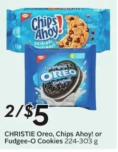 Sobeys Christie oreo, chips ahoy! or fudgee-o cookies offer