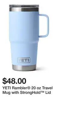 Sport Chek YETI Rambler 20 oz Travel Mug with StrongHold Lid offer