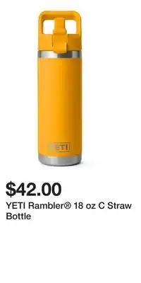 Sport Chek YETI Rambler 18 oz C Straw Bottle offer