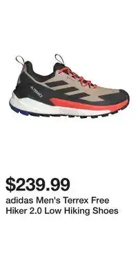 Sport Chek adidas Men's Terrex Free Hiker 2.0 Low Hiking Shoes offer