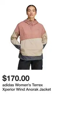 Sport Chek adidas Women's Terrex Xperior Wind Anorak Jacket offer