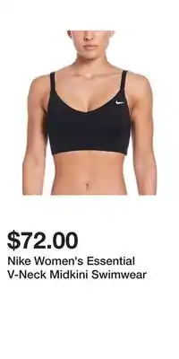 Sport Chek Nike Women's Essential V-Neck Midkini Swimwear offer