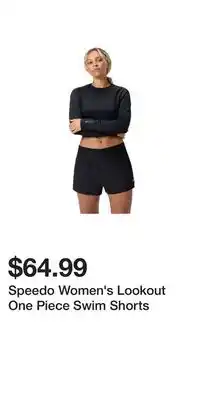 Sport Chek Speedo Women's Lookout One Piece Swim Shorts offer