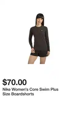 Sport Chek Nike Women's Core Swim Plus Size Boardshorts offer