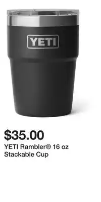 Sport Chek YETI Rambler 16 oz Stackable Cup offer