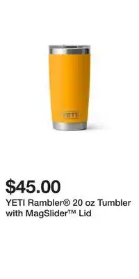 Sport Chek YETI Rambler 20 oz Tumbler with MagSlider Lid offer