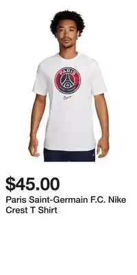 Sport Chek Paris Saint-Germain F.C. Nike Crest T Shirt offer