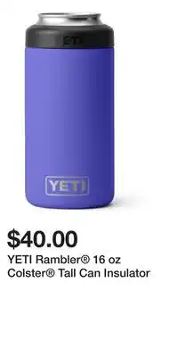 Sport Chek YETI Rambler 16 oz Colster Tall Can Insulator offer