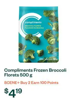 Voilà Compliments Frozen Broccoli Florets 500 g offer