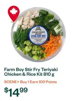 Voilà Farm Boy Stir Fry Teriyaki Chicken & Rice Kit 810 g offer