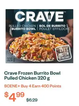 Voilà Crave Frozen Burrito Bowl Pulled Chicken 320 g offer