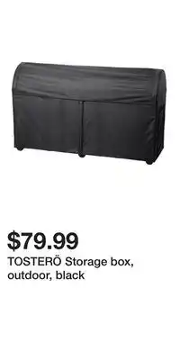 IKEA TOSTERÖ Storage box, outdoor, black offer