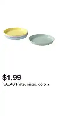 IKEA KALAS Plate, mixed colors offer