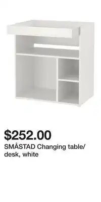 IKEA SMÅSTAD Changing table/desk, white offer