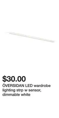 IKEA ÖVERSIDAN LED wardrobe lighting strp w sensor, dimmable white offer