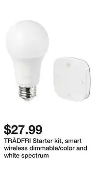 IKEA TRÅDFRI Starter kit, smart wireless dimmable/color and white spectrum offer