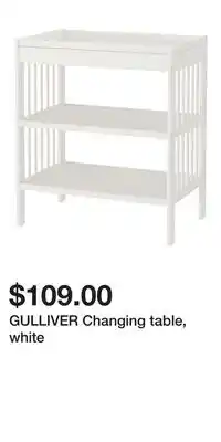 IKEA GULLIVER Changing table, white offer