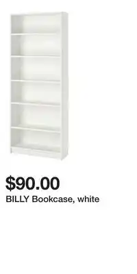 IKEA BILLY Bookcase, white offer