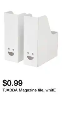 IKEA TJABBA Magazine file, whitE offer