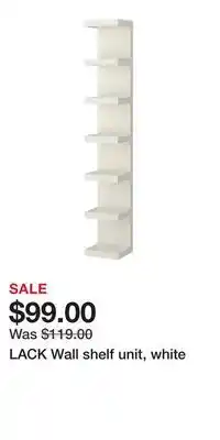 IKEA LACK Wall shelf unit, white offer