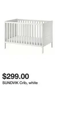 IKEA SUNDVIK Crib, white offer