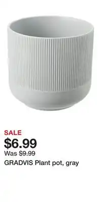 IKEA GRADVIS Plant pot, gray offer