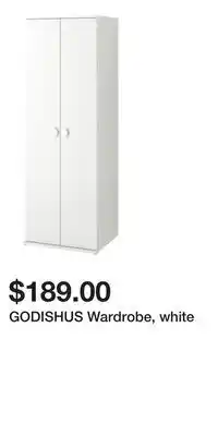 IKEA GODISHUS Wardrobe, white offer