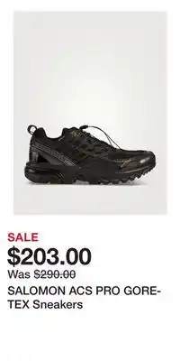 Holt Renfrew SALOMON ACS PRO GORE-TEX Sneakers offer