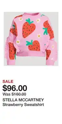 Holt Renfrew STELLA MCCARTNEY Strawberry Sweatshirt offer